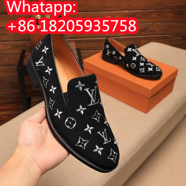 Louis Vuitton Men Shoes Business Design Luxury Brand Leather Mens Dress Shoes with Original Box Whatapp