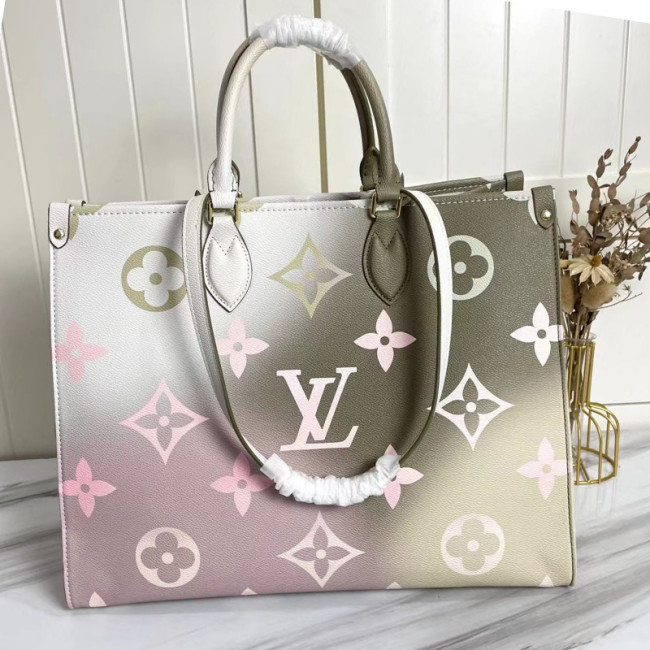 Louis Vuitton Womens Bags Handbags Luxury Brand Louis Vuitton ONTHEGO GM M46076 Handbags for Women Monogram coated canvas Whatapp