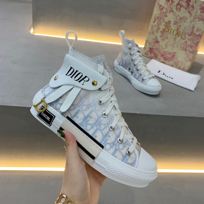 Dior Womens Mens Shoes Sneakers Luxury Brand Unisex Design B23 High-Top Sneaker with Box Whatapp