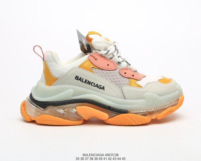 Balenciaga Womens Shoes Sneakers Luxury Brand Triple S Sneaker with Original Box 4007C38 Whatapp