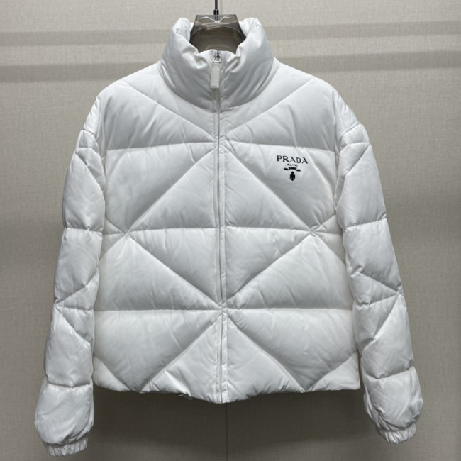 Prada Design Womens Mens Winter Windprood Down Jackets Keep Warm 90% White Duck Down Whatapp