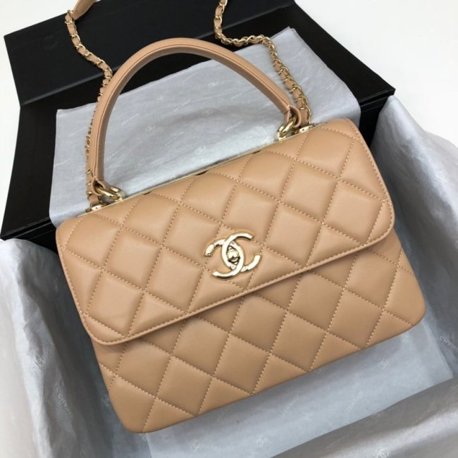 Chanel Womens Shoulder Bags Luxury Brand with Original Box Small Flap Bag With Top Handle Lambskin & Gold-Tone Metal Whatapp