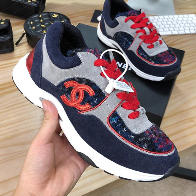 Chanel Women Shoes Sneakers Luxury Brand Sports Shoes Breathable Design with Original Box Whatapp