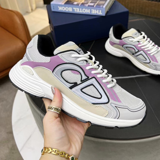 Dior Mens Shoes Sneakers Luxury Brand B30 SNEAKER Mesh and Technical Fabric with Original Box 3SN279ZRA_H840 Whatapp