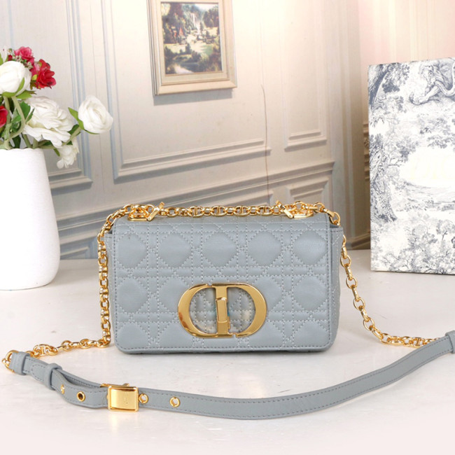 Dior Womens Bags Crossbody Bag Luxury Brand SMALL DIOR CARO BAG Cannage Calfskin with Original Box Whatapp