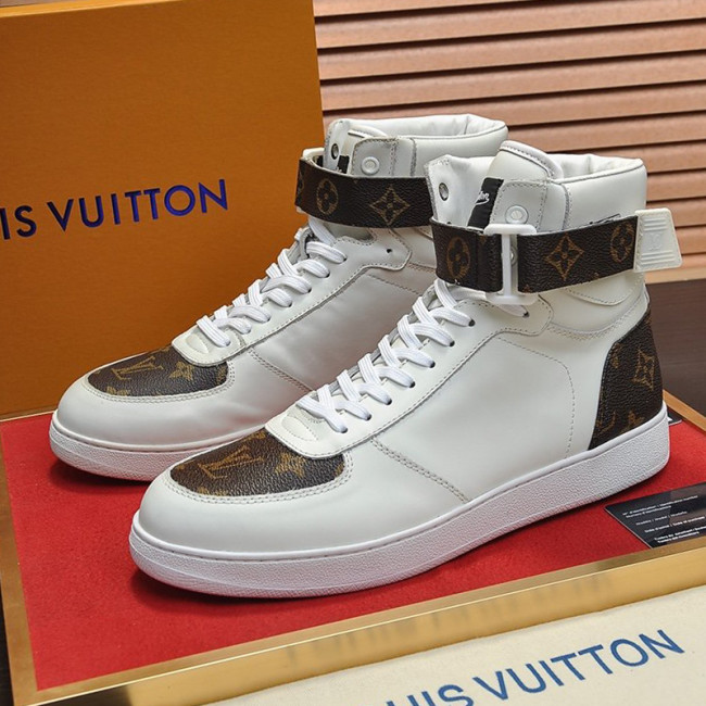 Louis Vuitton Men Shoes Sneakers Casual Luxury Brand RIVOLI SNEAKER BOOT with Original Box Whatapp