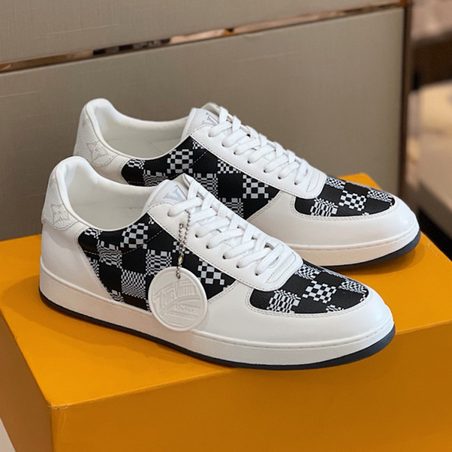 Louis Vuitton Men Shoes Fashion Sneakers RIVOLI Beverly Hills SNEAKER Luxury Brand Casual Shoes with Original Box Whatapp