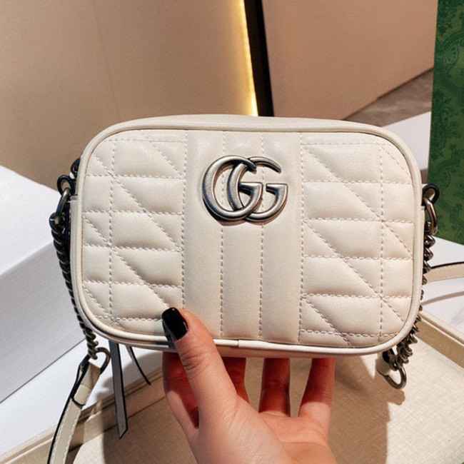 Gucci Womens Bags GG Marmont matelassé mini bag Gucci shoulder bag Luxury Brand with Original Box 634936 UM8BN 9022 Whatapp