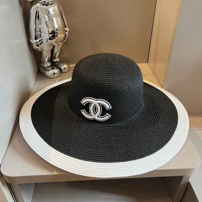 Chanel Womens Hats Luxury Brand Straw Hat with Original Box