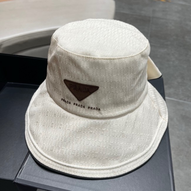 Prada Men Womens Hats Luxury Brand Design Prada Bucket Hat with Original Box