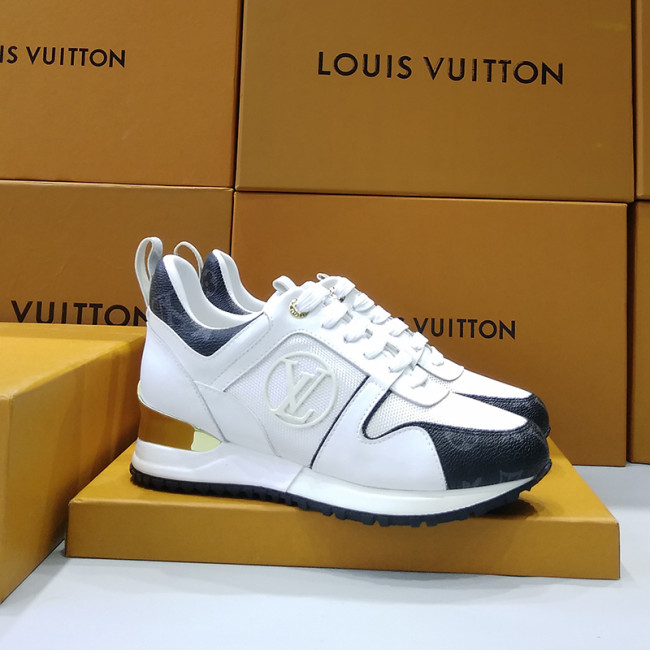 Louis Vuitton Women Shoes Sneakers Luxury Brand Lace-Up Run Away Sneaker with Original Box Whatapp