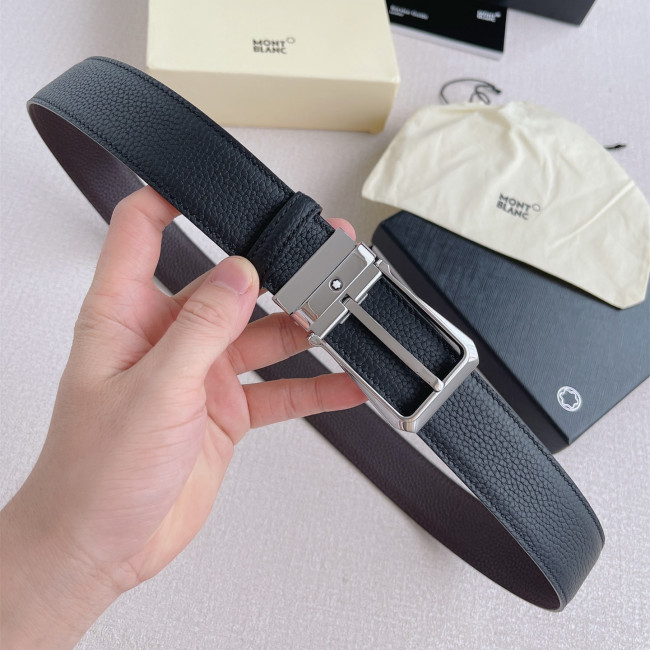 Montblanc Mens Leather Belts Luxury Brand Design Fashion Type with Original Box Whatapp