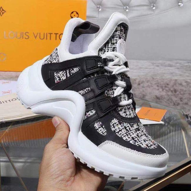 Louis Vuitton Women Shoes Sneakers Luxury Brand Design Fashion LV ARCHLIGHT SNEAKER with Original Box Whatapp