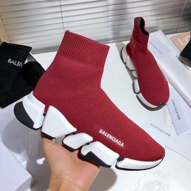 Balenciaga Men Shoes Sneakers Breathable Design Luxury Brand MEN'S SPEED 2.0 SNEAKER IN BLACK with Original Box Speed Sneakers Whatapp