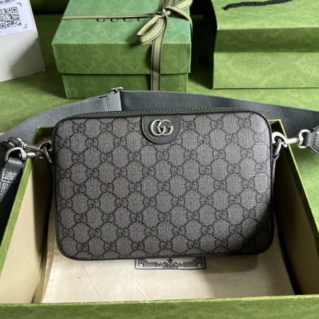 Gucci Mens Womens Bags Shoulder Bag Luxury Brand Ophidia GG shoulder bag in grey and black Supreme with Original Box 699439 UULHK 8576 Whatapp