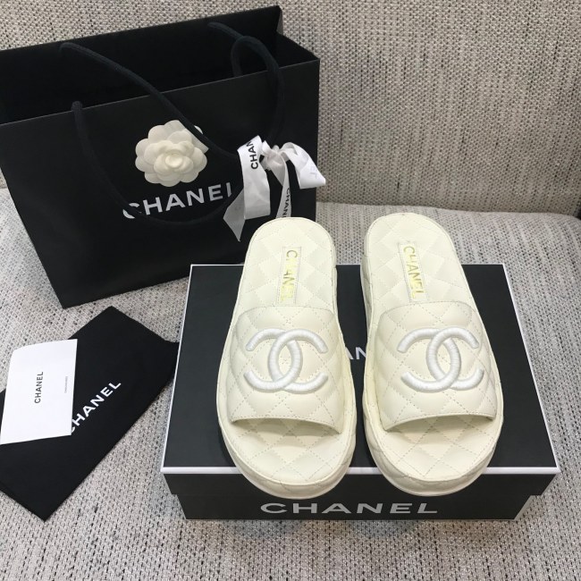 Chanel Womens Shoes Mules Lambskin Ecru G36901 X01000 10800 Whatapp