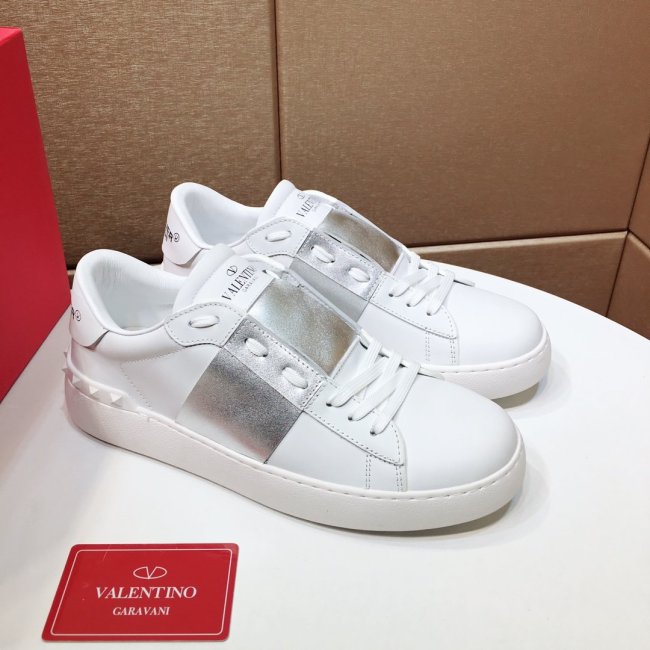 Valentino Garavani Open Sneaker With Metallic Band Mens Shoes Luxury Brand with Original Box UY2S0830FLR857 Whatapp