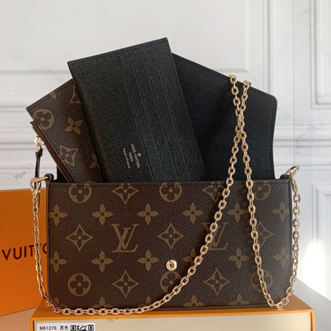 Louis Vuitton Womens Bags Shoulder Messenger Bag Luxury Brand FÉLICIE POCHETTE leather with Original Box Whatapp