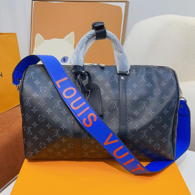 Louis Vuitton Womens and Mens Unisex Bags Luxury Brand LV Keepall Bandoulière 45 Fashion Design Travel Bag Whatapp