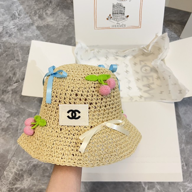 Chanel Womens Hats Luxury Brand Bucket Hat with Original Box