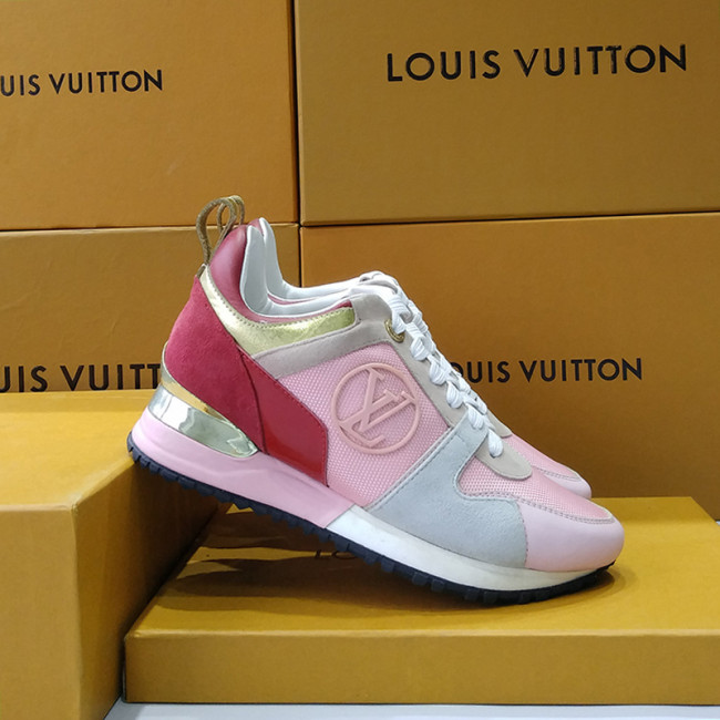 Louis Vuitton Women Shoes Sneakers Luxury Brand Lace-Up Run Away Sneaker with Original Box Whatapp