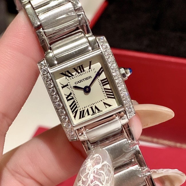 Cartier Womens Watch Luxury Brand Design Fashion Type Tank Series Watches with Original Box Whatapp