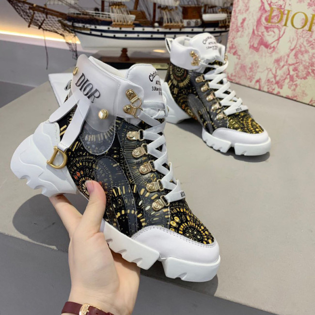 Dior Womens Shoes Sneakers Luxury Brand Design High-Top Women Ankle Boots Whatapp