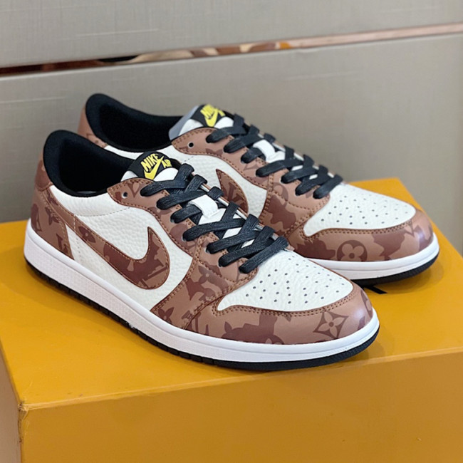 Louis Vuitton NIKE Men Shoes Fashion Sneakers Design Luxury Brand LVXNIKE Air Jordan Sneakers with Original Box Whatapp