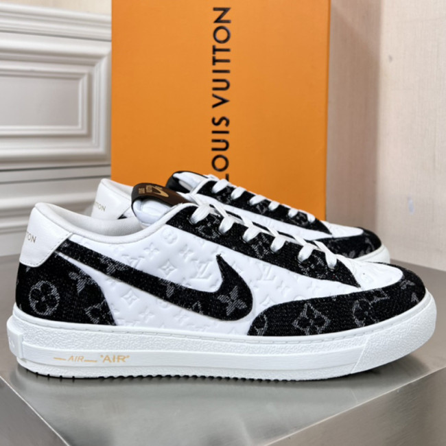 Louis Vuitton Nike LV x Nike Men Shoes Fashion Sneakers Luxury Brand Mens Sneaker with Original Box Whatapp