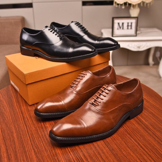 Louis Vuitton Men Shoes Business Luxury Brand LV Dress Shoes with Original Box Whatapp