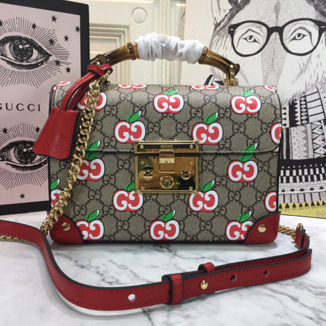 Gucci Womens Bags Shoulder Messenger Bag Luxury Brand GUCCI Small Padlock Shoulder Bag with Original Box Whatapp