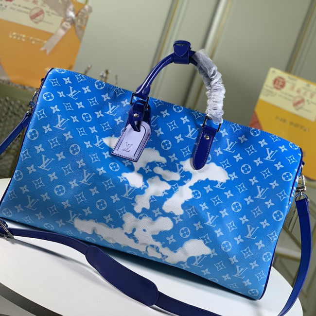 Louis Vuitton Womens and Mens Unisex Bags Luxury Brand KEEPALL BANDOULIÈRE 50 M45428 Whatapp