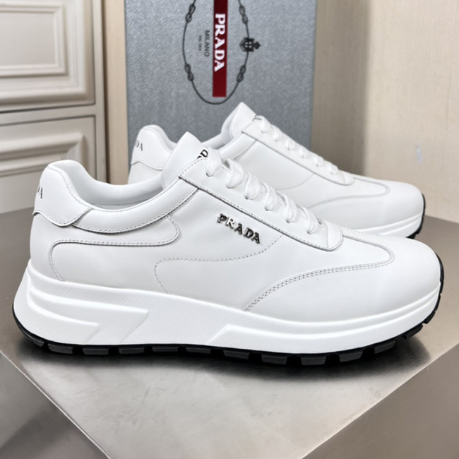 Prada Mens Shoes Casual Luxury Brand Breathable Sneakers with Original Box Whatapp