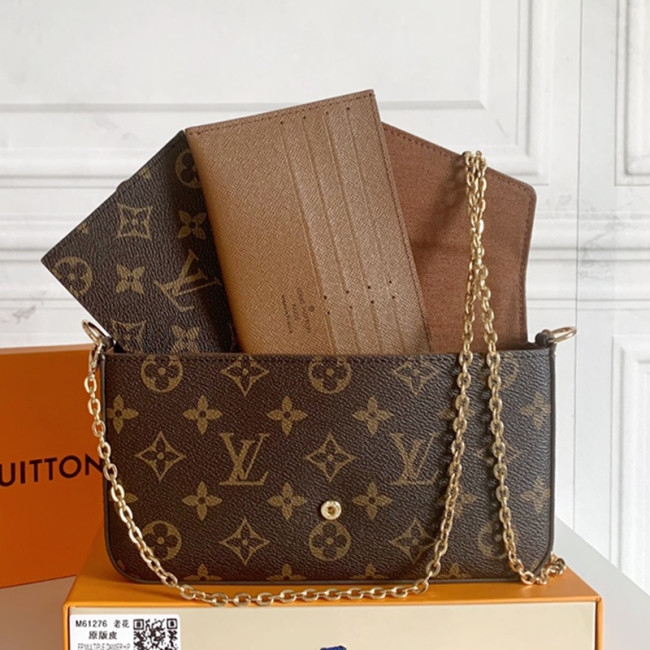 Louis Vuitton Womens Bags Shoulder Messenger Bag Luxury Brand FÉLICIE POCHETTE leather with Original Box Whatapp