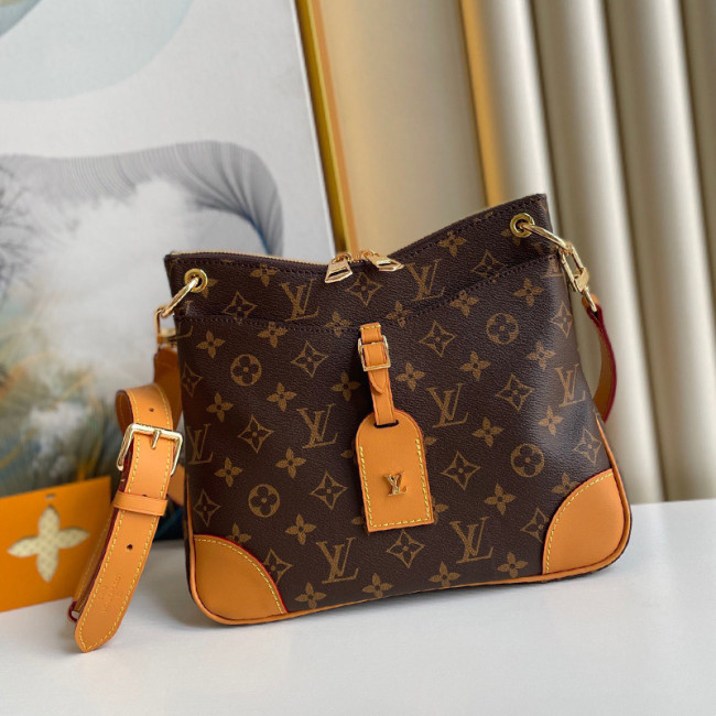 Louis Vuitton Womens Bags Luxury Brand Fashion Type ODÉON PM Natural Monogram coated canvas M45354 with Original Box Whatapp