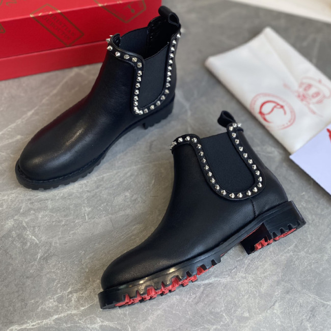 Christian Louboutin Womens Shoes Fashion Boots Luxury Brand with Original Box Fashion Ankle Boots Whatapp