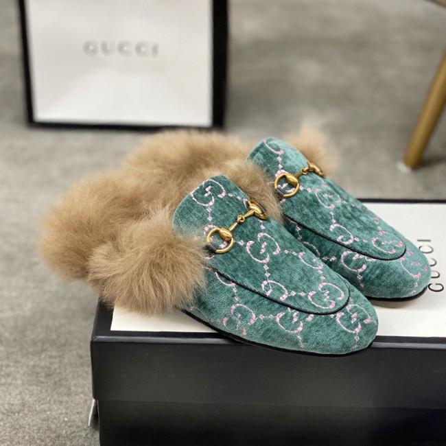 Gucci Womens Shoes Casual Loafers Design Luxury Brand Leather Princetown with Original Box Whatapp