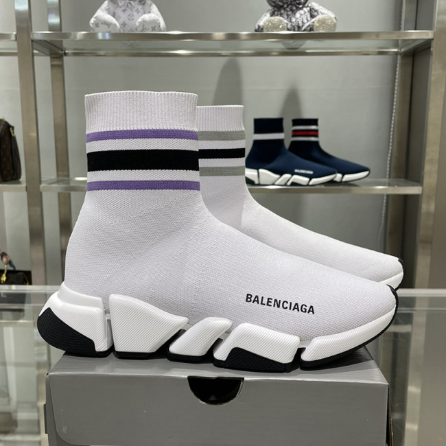 Balenciaga Men Shoes Sneakers Breathable Design Luxury Brand MEN'S SPEED 2.0 SNEAKER IN BLACK with Original Box Speed Sneakers Whatapp