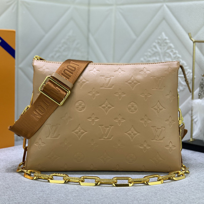 Louis Vuitton Womens Bags Messenger Shoulder Bags Luxury Brand COUSSIN PM M20379 with Original Box Monogram embossed puffy lambskin Whatapp