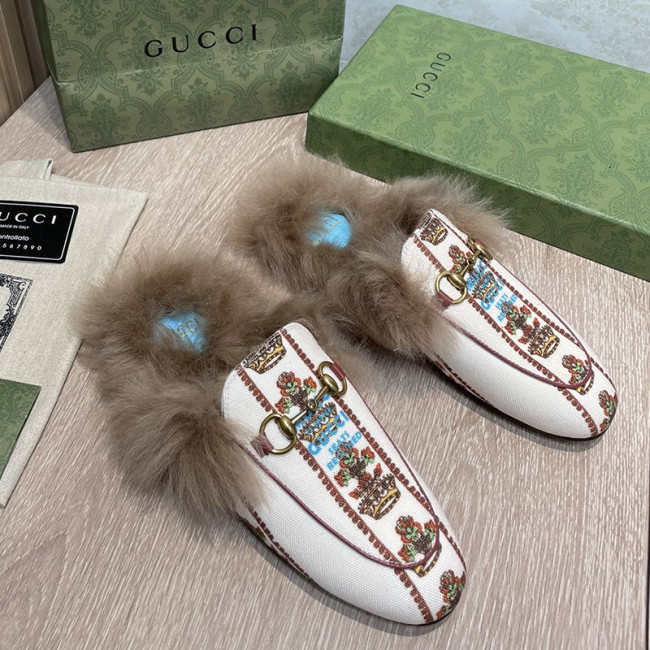 Gucci Womens Shoes Casual Loafers Design Luxury Brand Leather Princetown with Original Box Whatapp