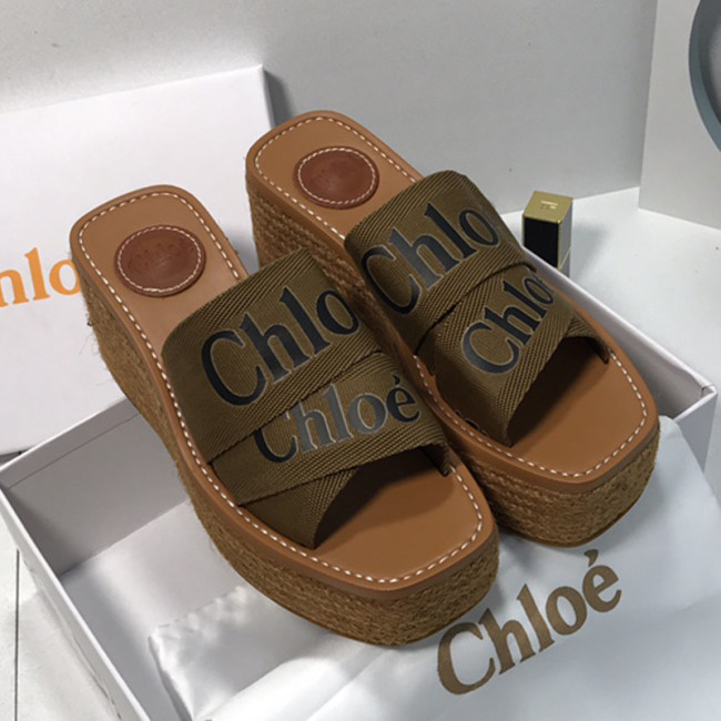 Chloe Womens Shoes Mule Slides Sandals Slippers Luxury Brand with Original Box Summer Design Whatapp