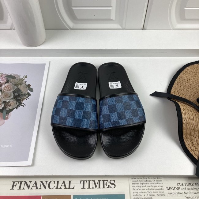 Louis Vuitton Men Shoes Slippers Sandals Flip Flop Luxury Brand WATERFRONT MULE with Original Box Whatapp