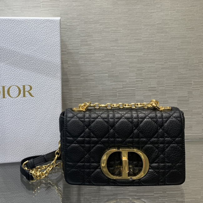 Dior Womens Bags Crossbody Bag SMALL DIOR CARO BAG Black Supple Cannage Calfskin with Original Box M9241UWHC_M900 Whatapp