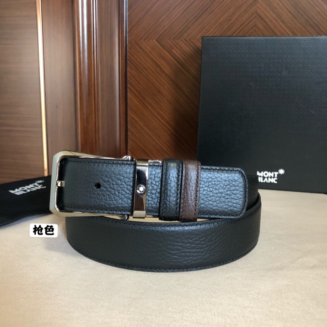 Montblanc Mens Leather Belts Luxury Brand Design Fashion Type with Original Box Whatapp