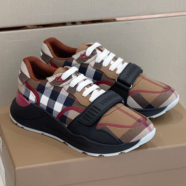 Burberry Men Shoes Fashion Sneakers Luxury Brand Vintage Cotton Sneaker with Original Box Whatapp