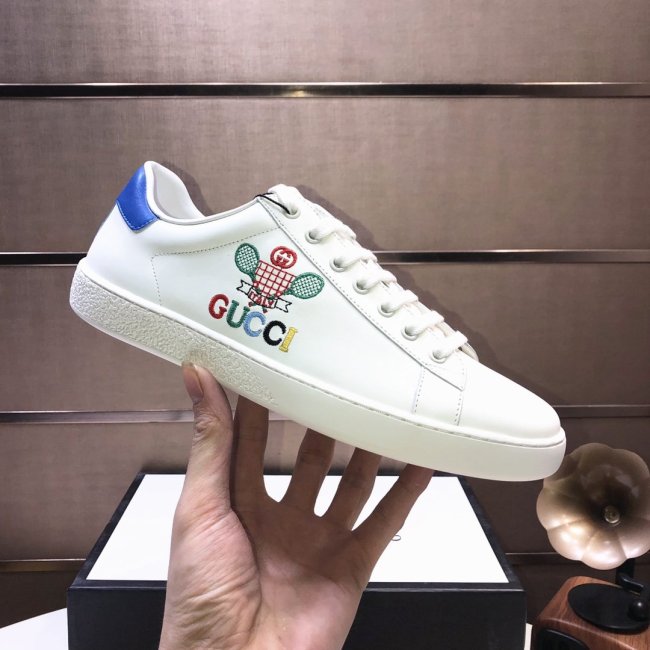 Gucci Womens Shoes Fashion Sneakers Lace-Up Luxury Brand Women's Ace Embroidered Sneaker with Original Box Whatapp