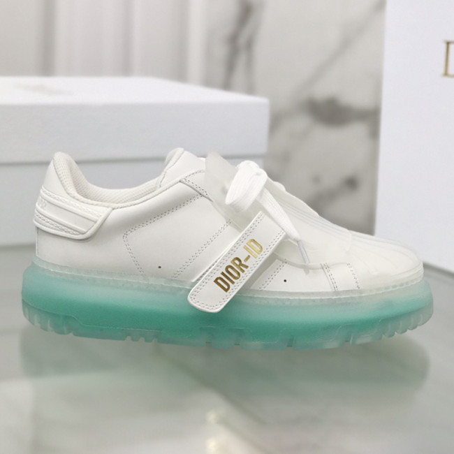 Dior Womens Shoes Sneakers Luxury Brand DIOR-ID SNEAKER White Calfskin with Original Box KCK278LCR_S58W Whatapp