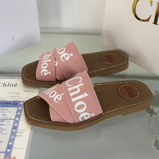 Chloe Womens Shoes Mule Slides Sandals Slippers Luxury Brand with Original Box Summer Design Whatapp