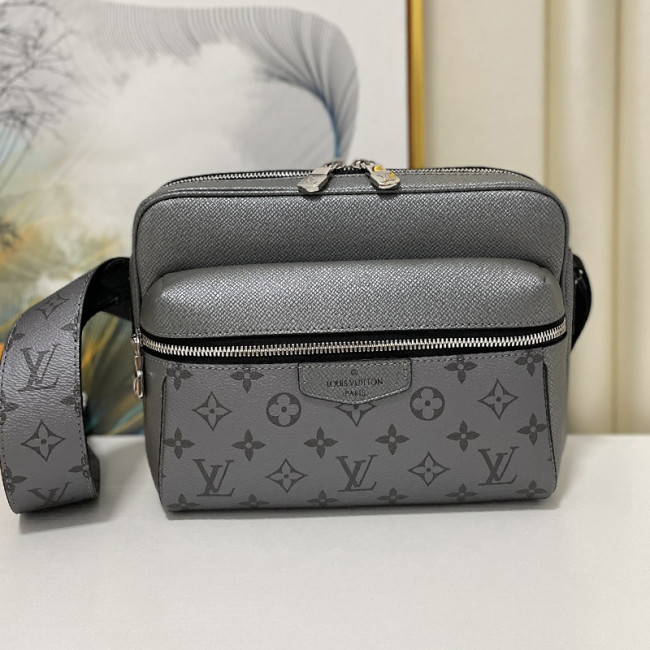 Louis Vuitton Mens Bag Luxury Brand Fashion Type Outdoor Messenger M30830 with Original Box Gunmetal Gray Monogram coated canvas and Taiga cowhide leather Whatapp