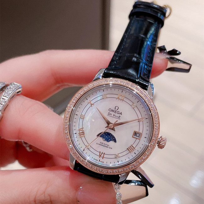 Omega Womens Watch Luxury Brand Design Fashion Type with Original Box Whatapp